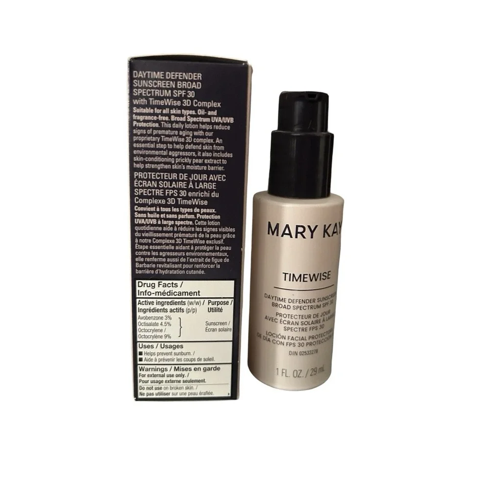MARY KAY DAYTIME DEFENDER/NEW DAY SOLUTION SPF 30 W/TIMEWISE 3D COMPLEX~217385!